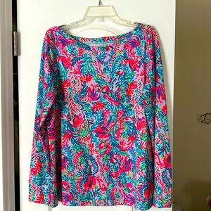 Lilly Pulitzer boat neck top